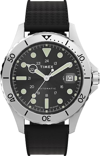 Timex Men's Trend 41 mm Watch - Stainless Steel Bracelet with Black Dial and Stainless Steel Case TW2Y15300
