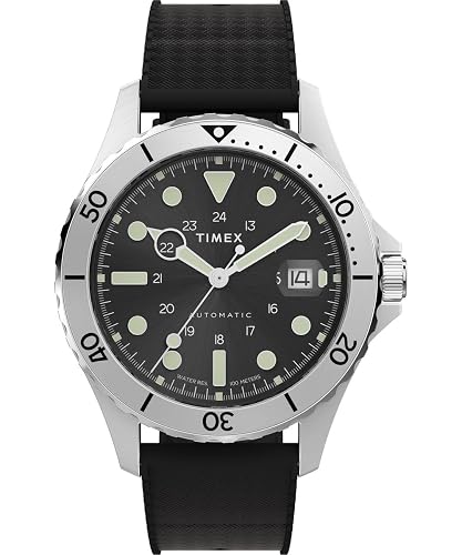 Timex Homem analógico automático relógio Navi, Preto/preto, tira : Amazon.es: Mo