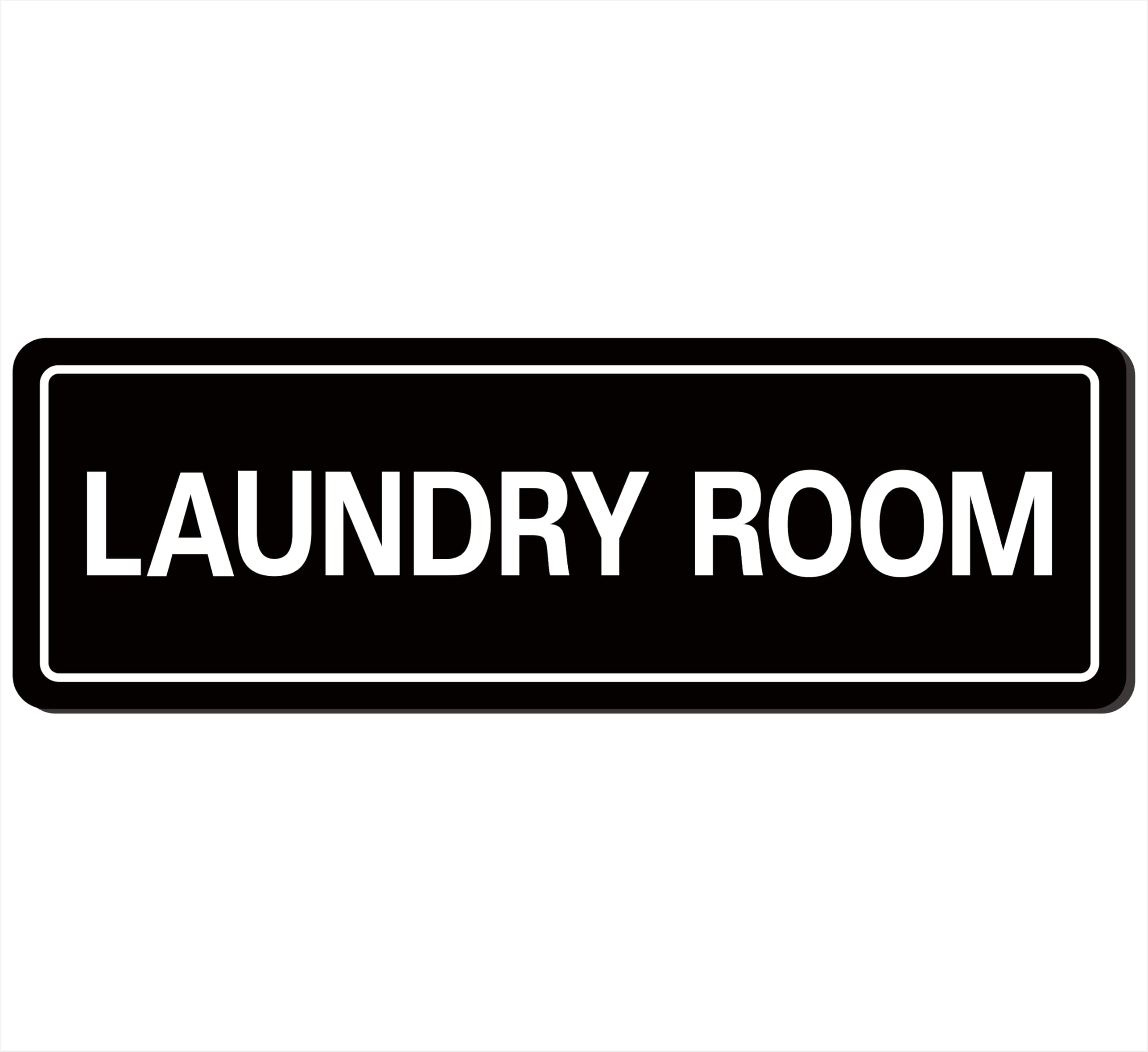 Laundry Room Sign, Premium Durable Acrylic Material, Super Strong Adhesive, Quick Installation, Suitable for Your Home and Business (9 × 3 Inches,