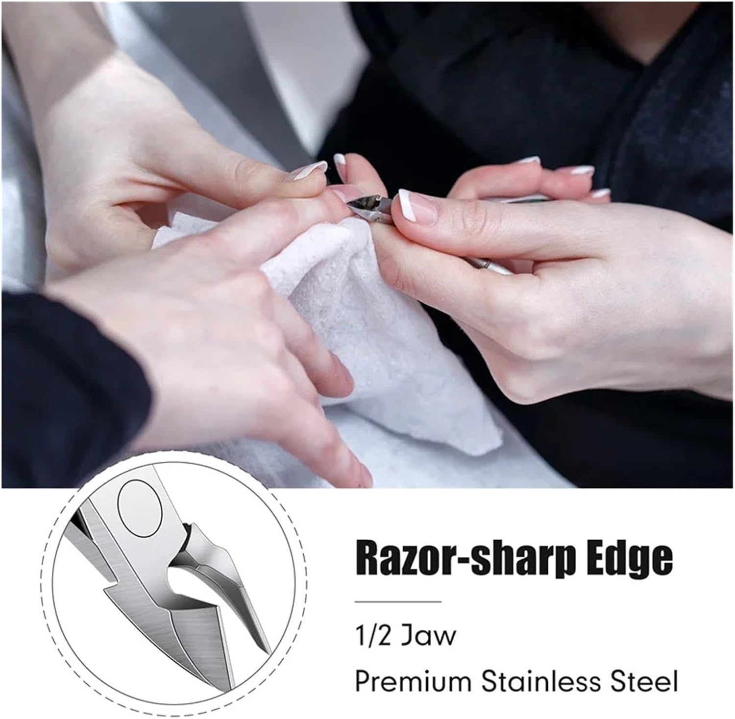 10pcs Nail Clipper Anti-Rust Cuticle Nippers Manicure Scissor -Sharp Edge Trimmer Tools Short Cuticle Professional(Yellow 10pcs)