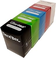 Ultra Pro Deck Box with 100 Sleeves for Pokemon, Magic, YuGiOh Cards - Secure Storage & Organizer