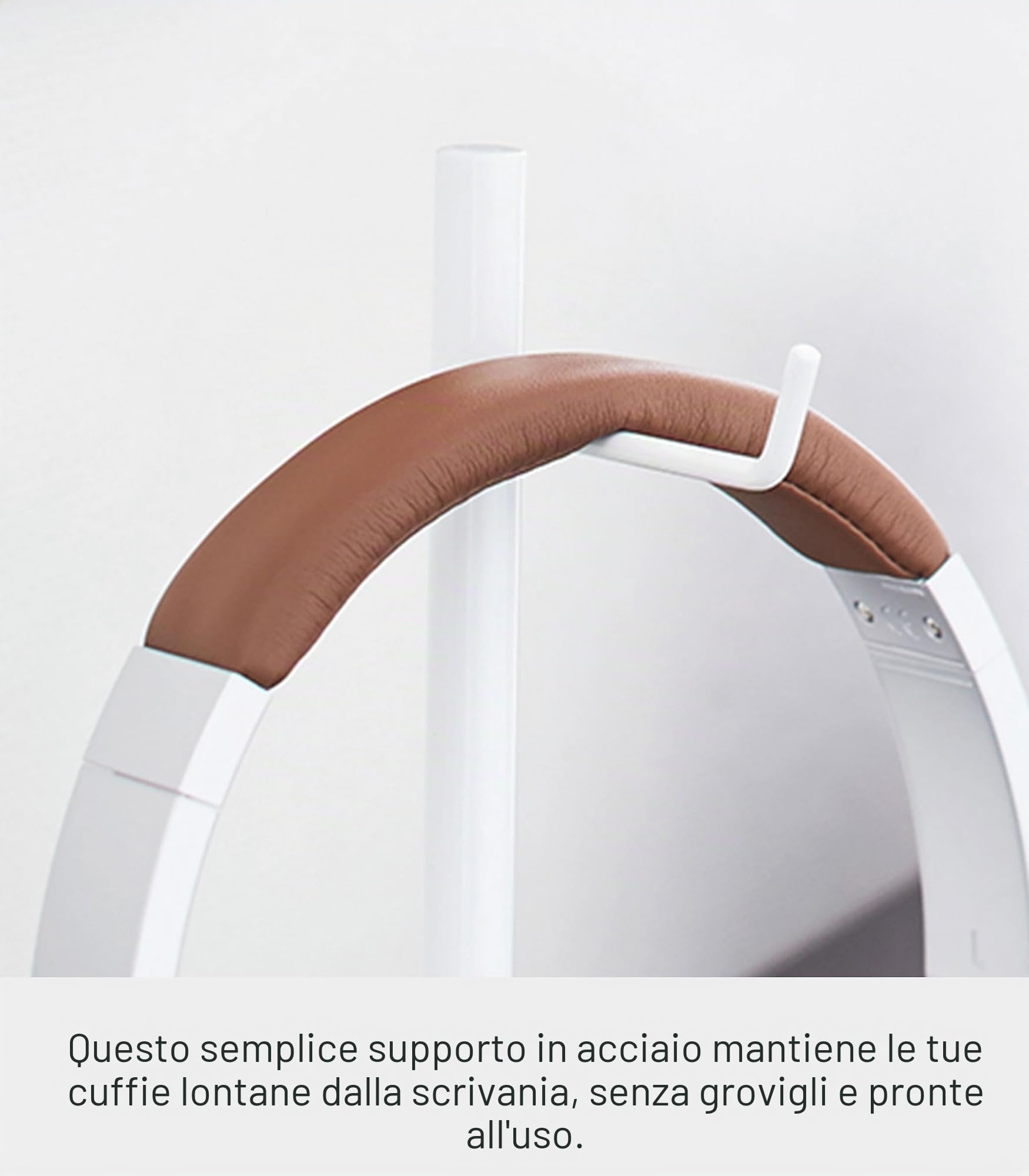 YAMAZAKI Supporto per cuffie, colore: Bianco