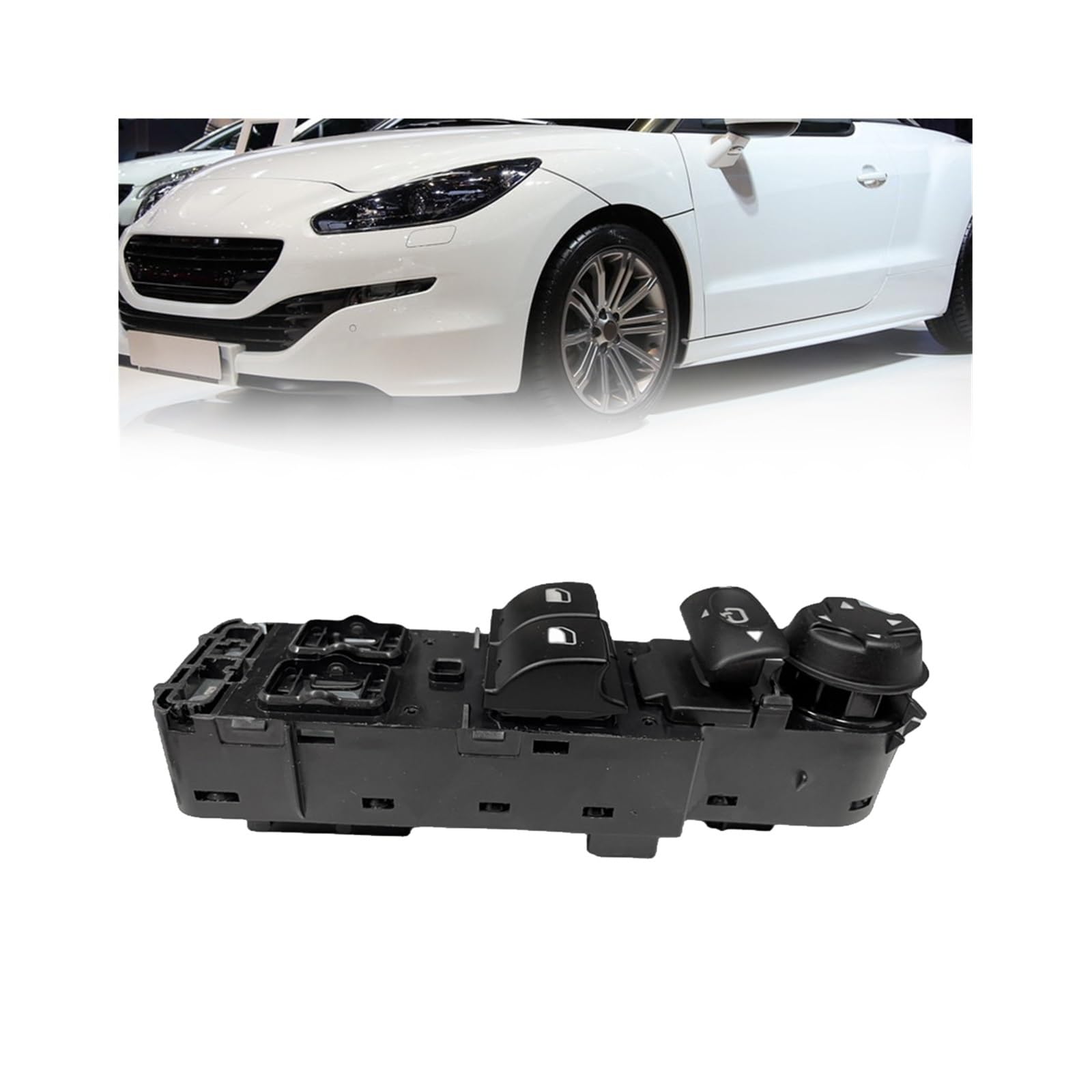 Interrupteur Lève-Vitre Électrique Commande vitre électrique 96659921ZD 6490FW 6490FX pour Peugeot RCZ 2010-2015 Bouton Rétroviseur