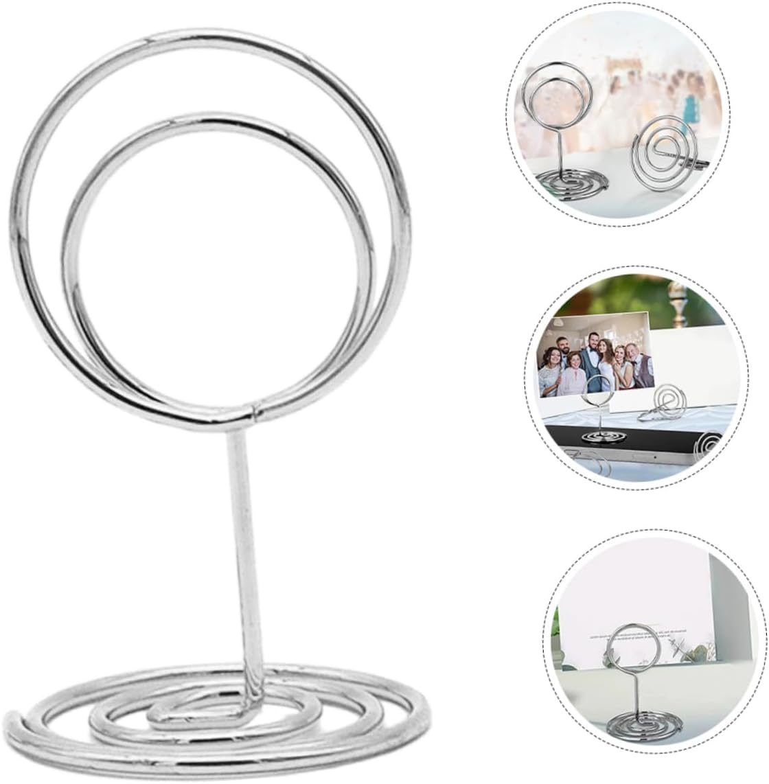 10pcs Clip Stand for Note Table Number Holder Place Card Holder Metal Table Clip Photo Stand Bulk