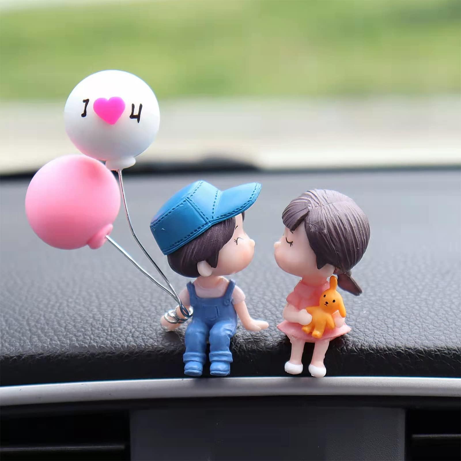 Xuubo Cute Couple Car Dashboard Decorations for Women