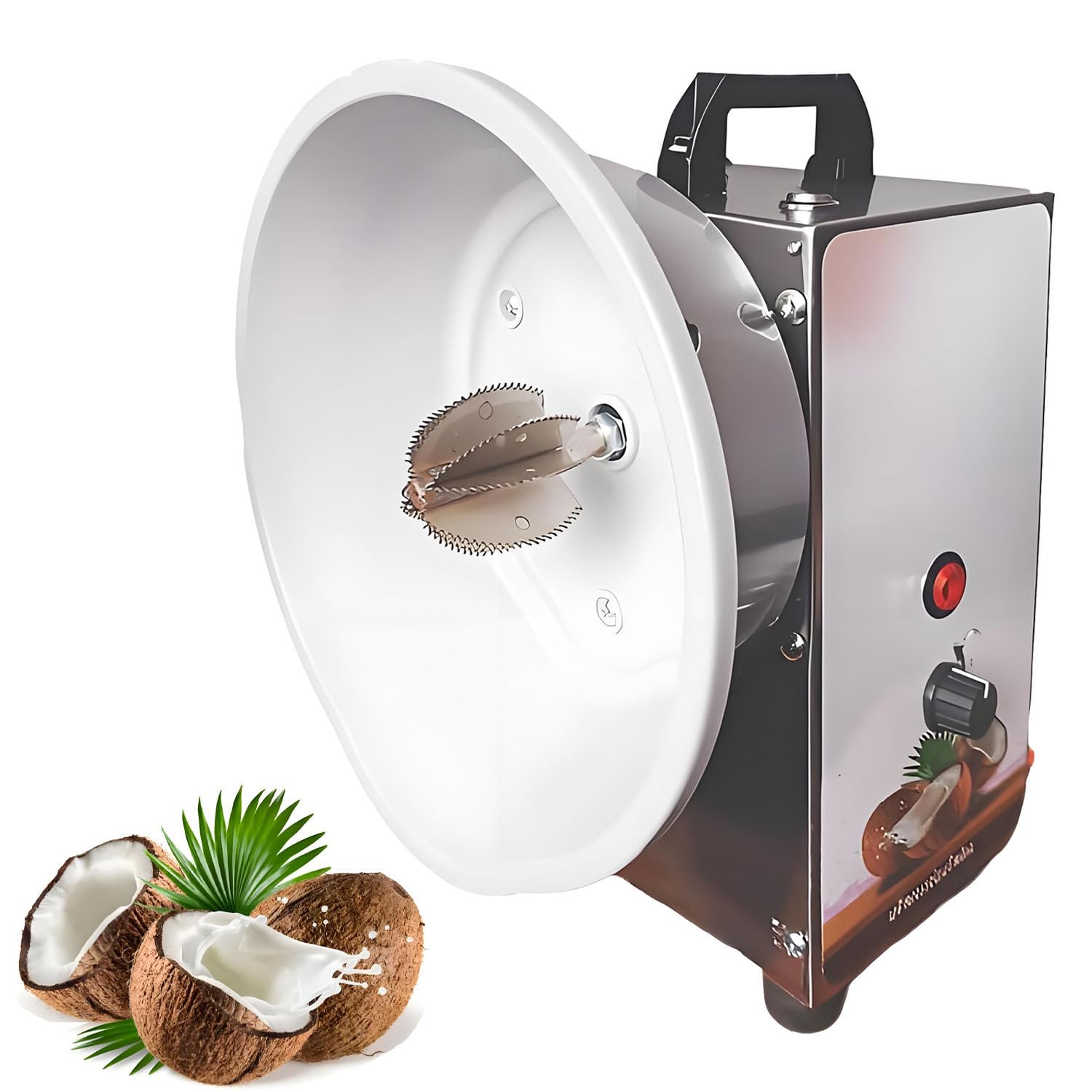 Grattoir à noix de coco 35 kg/h à 3 vitesses réglables avec couvercle