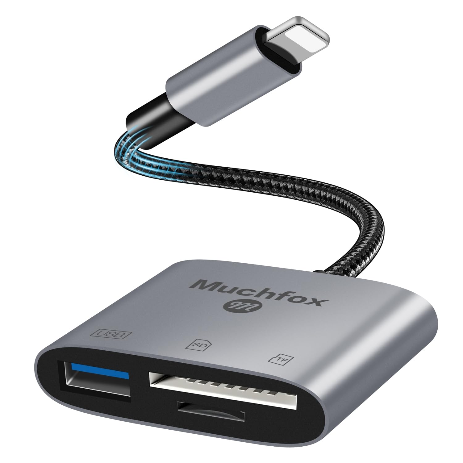 【2026 MFi認证品】iPhone SDカードリーダー3in1 Lightning usb変換アダプタ・SDカード・microSDカード| デジタルカメラ カードリーダー | データ移行保存 | 高速読み取り・転送・コピー（双方向）| 設定不要 操作不要 （i0S9~i0S18対応）