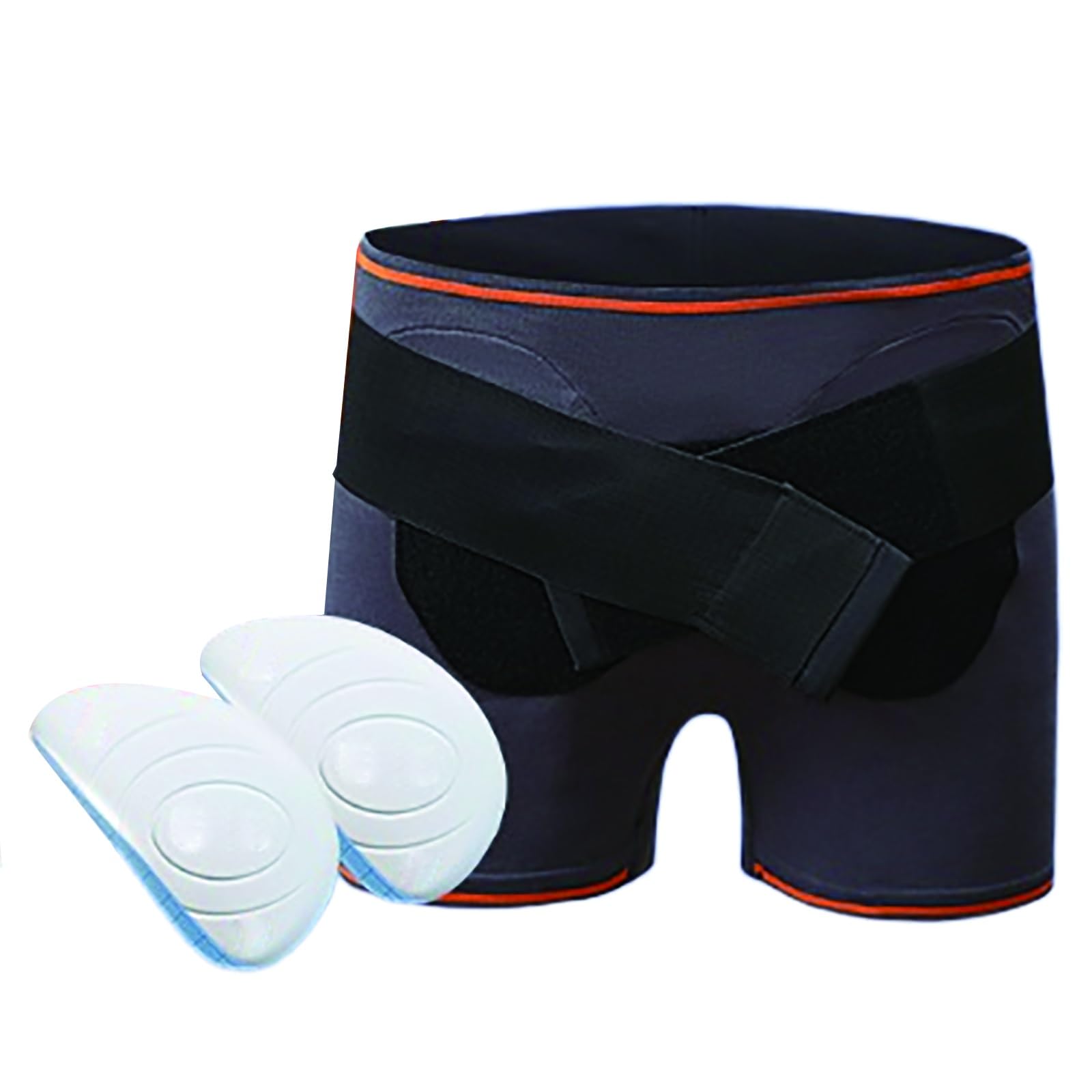 Ropa Interior para Hernias para Hombre, Braguero Hernia Inguinal Hombre con 2 Almohadillas de Compresión Extraíbles, Ideal para Aliviar el Dolor, Uso Discreto para Uso Diario(X-Large)