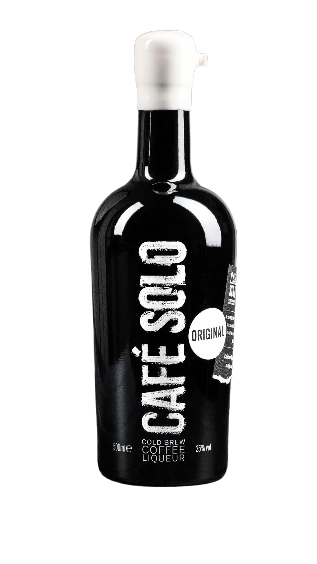 Café Solo Cold Brew Coffee Liqueur, Premium Coffee-Flavored Spirit, Cold Brew Infused Liquor, Artisan 25% Alcohol Drink, Perfect for Cocktails or Sipping Neat, for Cocktail Making & Home Bar, 50cl