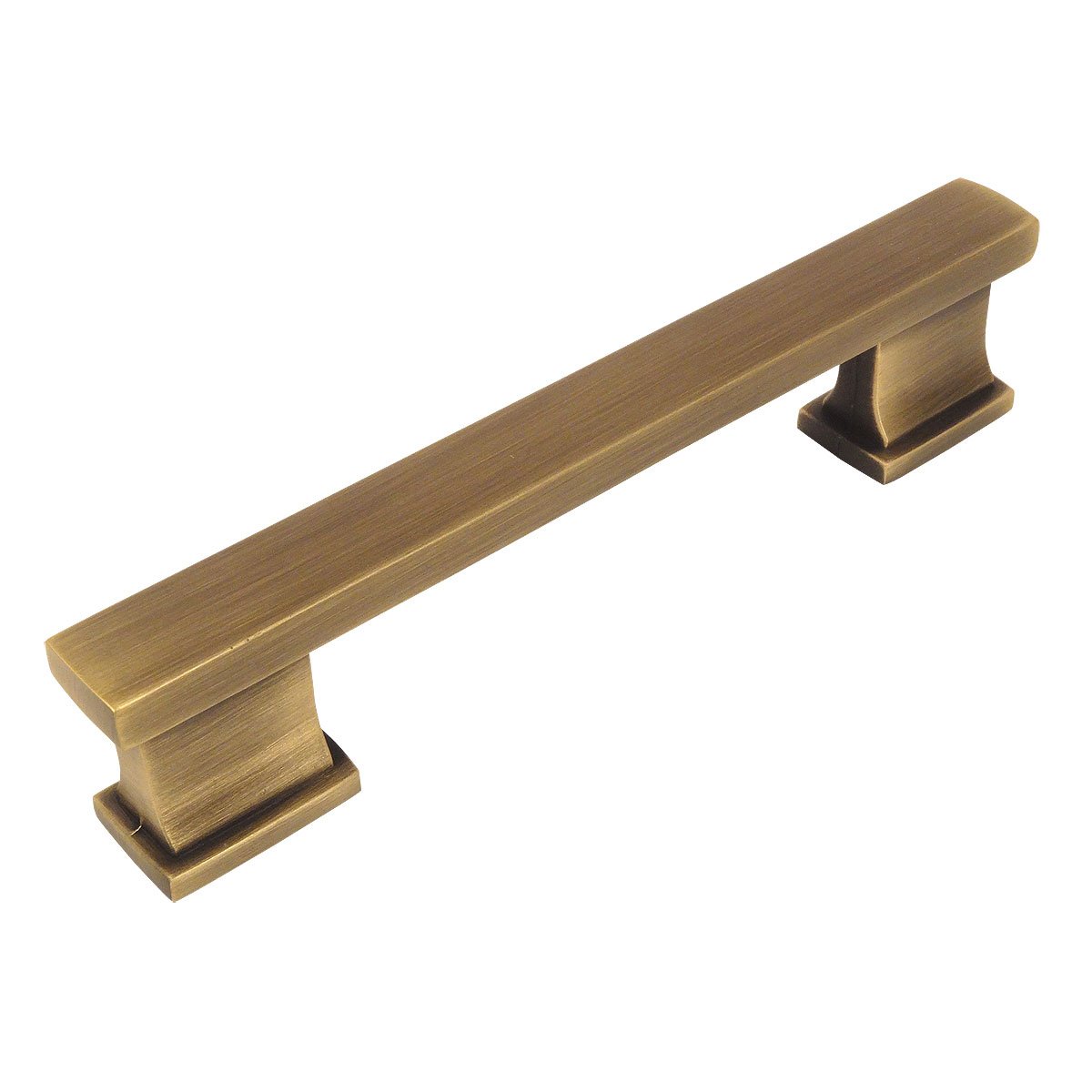Tirador de latón cepillado envejecido Cosmas 702-3.5BAB para armarios de 89 mm, pack de 10 unidades