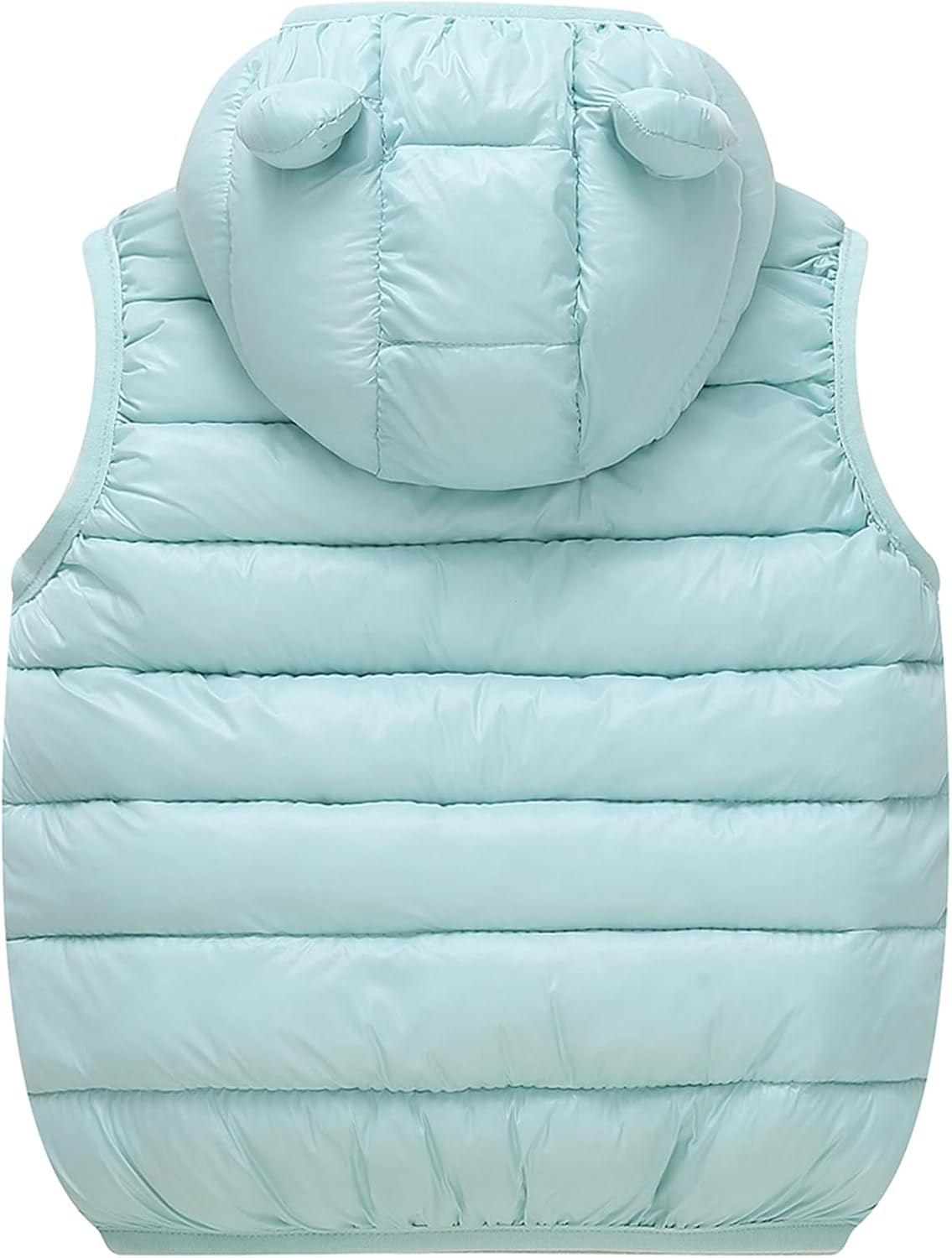 AIWUHE Baby Boys Girls Hooded Puffer Vest Winter Lightweight Sleeveless Bear ears Zipper Up Jacket - Image 3