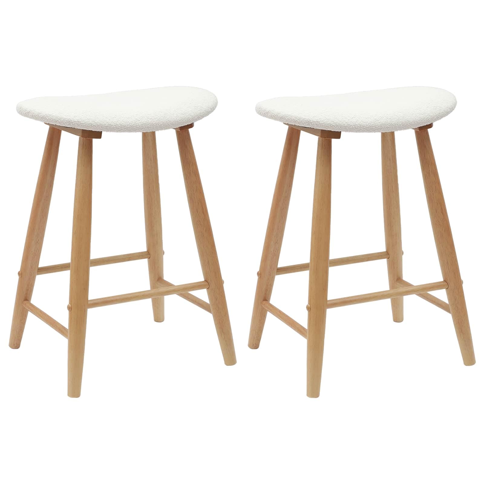 Chaises de Salle à Manger 2 Pcs Naturel 46 x 37 x 63 cm