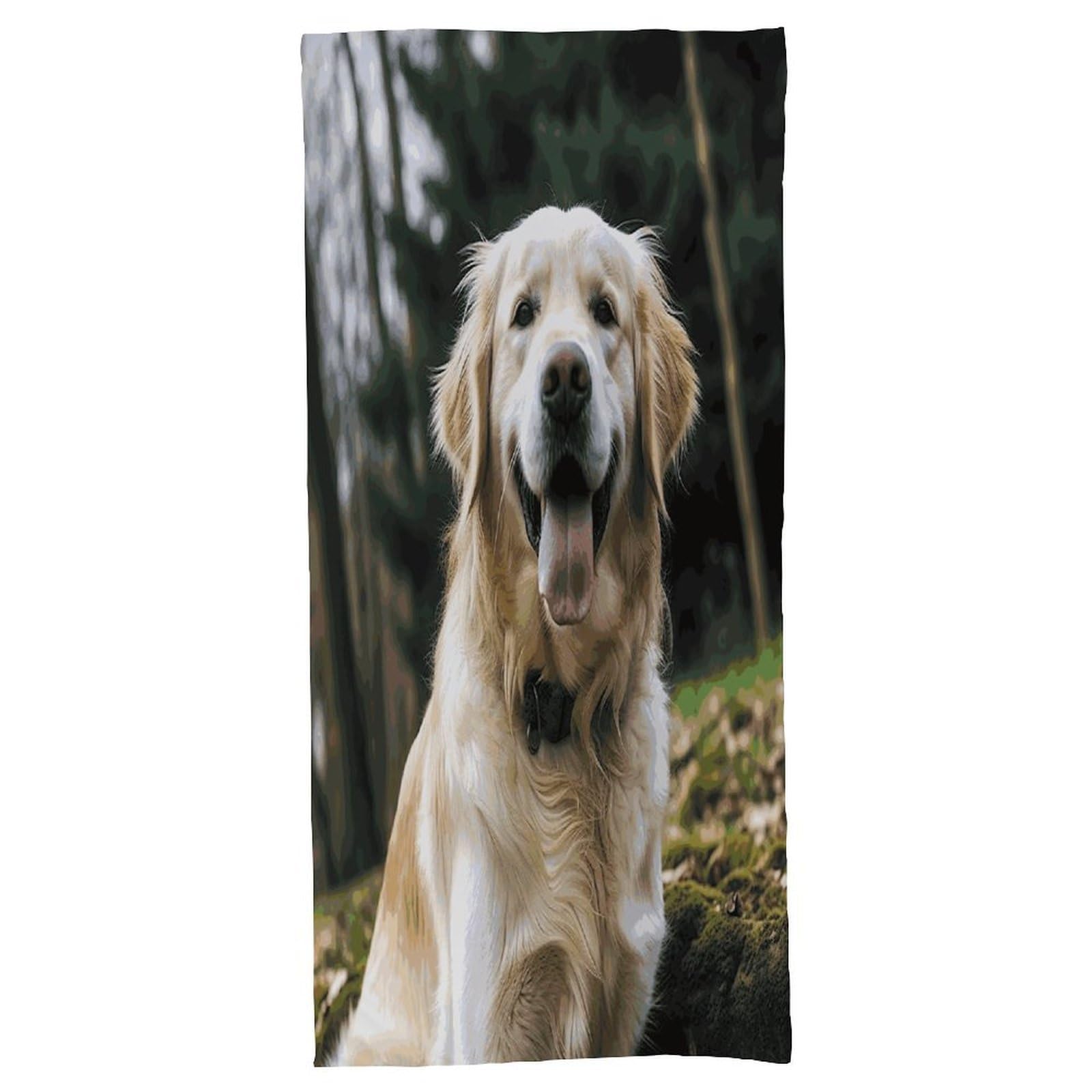 Fekiloot Men's Style Funny Golden Retriever Bath Towel Highly Absorbent,Beach Towels For Wo,Pool Towel Bathroom Essential For Beach,Gym,Travel, Camp