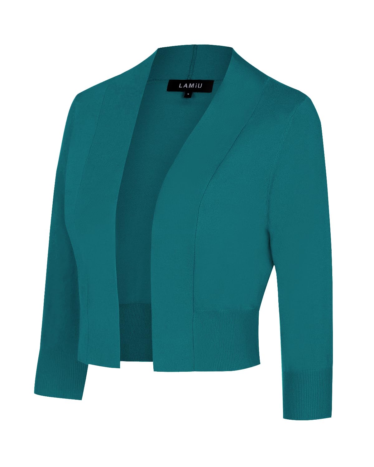 MINTLIMIT Women Shrug Bolero Open Front 3/4 Sleeve Cropped Cardigan Sweater