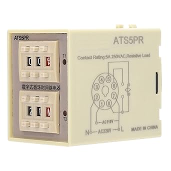 Ubersweet Time Relay, High Precise Relay Module for Machinery Equipment for Industrial Automation Control Systems(#2)