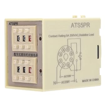 Ubersweet Time Relay, High Precise Relay Module for Machinery Equipment for Industrial Automation Control Systems(#2)