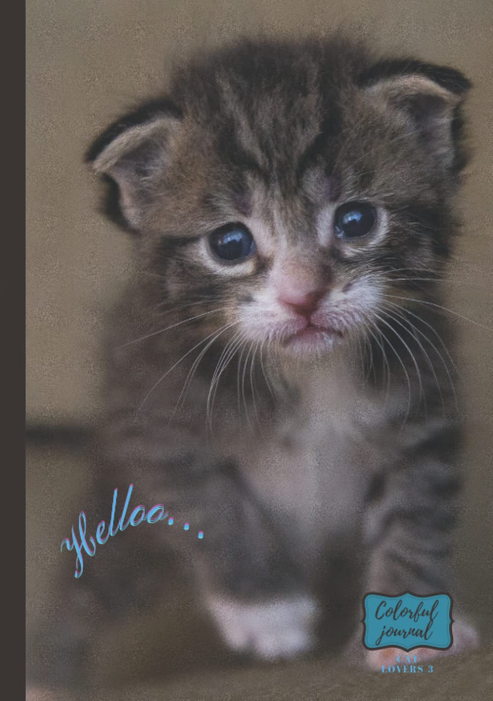 Journal pour amoureux des chats hardcover coloré et carnet d ecriture