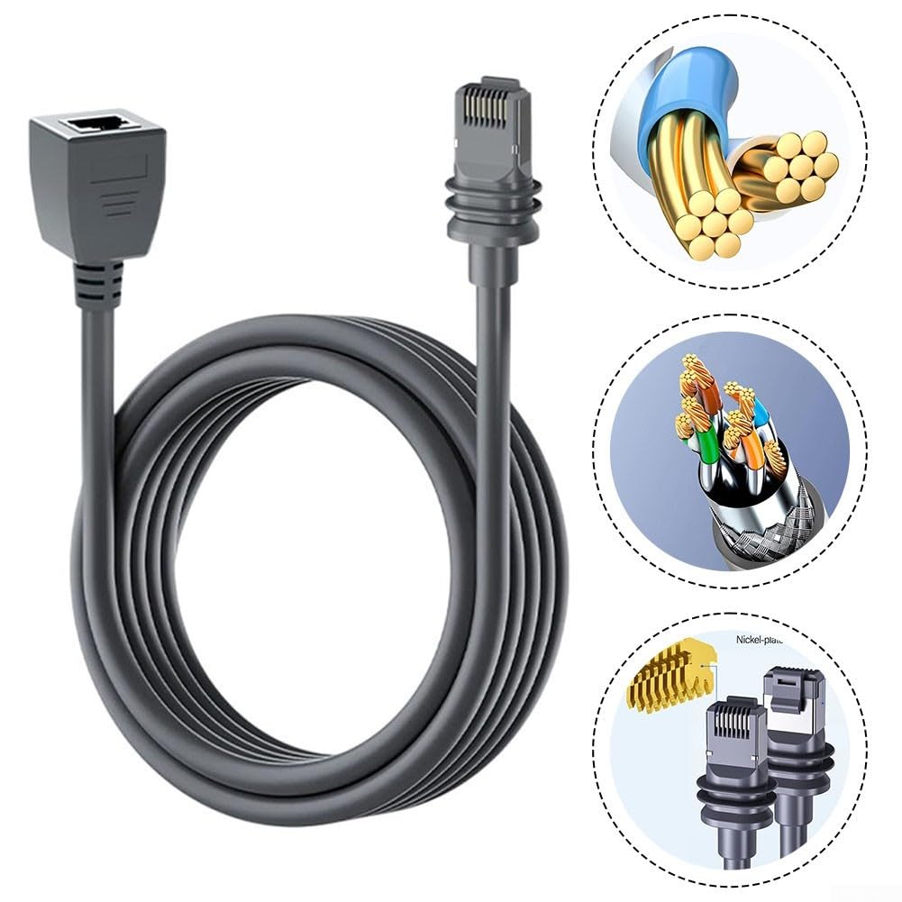 Adaptateur Ethernet haute vitesse pour Starlink V3, couplage d'extension-réparation étanche, signal Internet, câble de réception à double blindage (0,5 m)