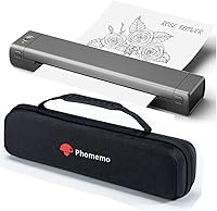 Vista 1 de Phomemo Impresora portátil sin tinta para viajes - Impresora térmica inalámbrica compatible con teléfono y portátil, impresoras Bluetooth