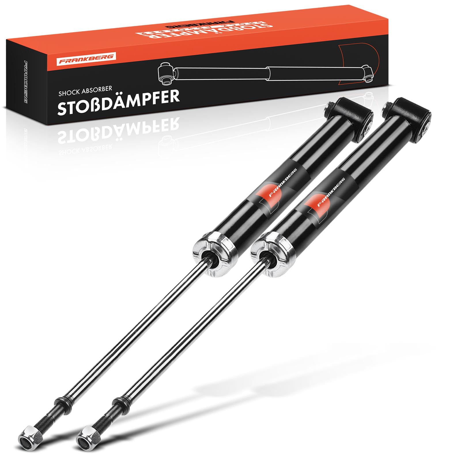 Frankberg 2x Shock Absorber Strut Rear Left Right 604mm Gas pressure Compatible with Passa.t Variant 3B5 Passa.t Variant 3B6 A6 4B2 4B4 Replace# 45007,45008