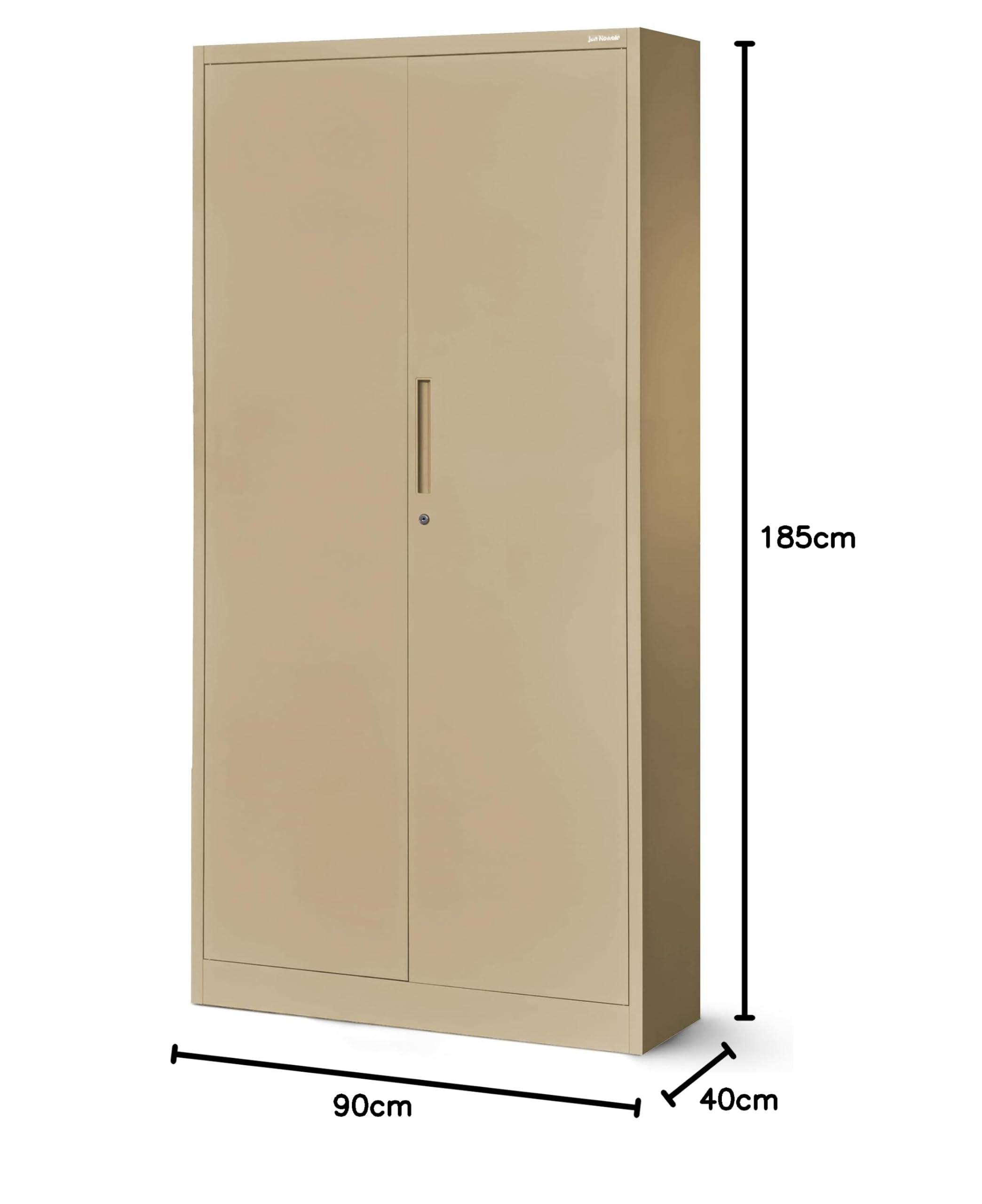 Armadio Metallico Jan Nowak 185x90x40 Cm - Per Ufficio, Archivio O Garage Con Serratura