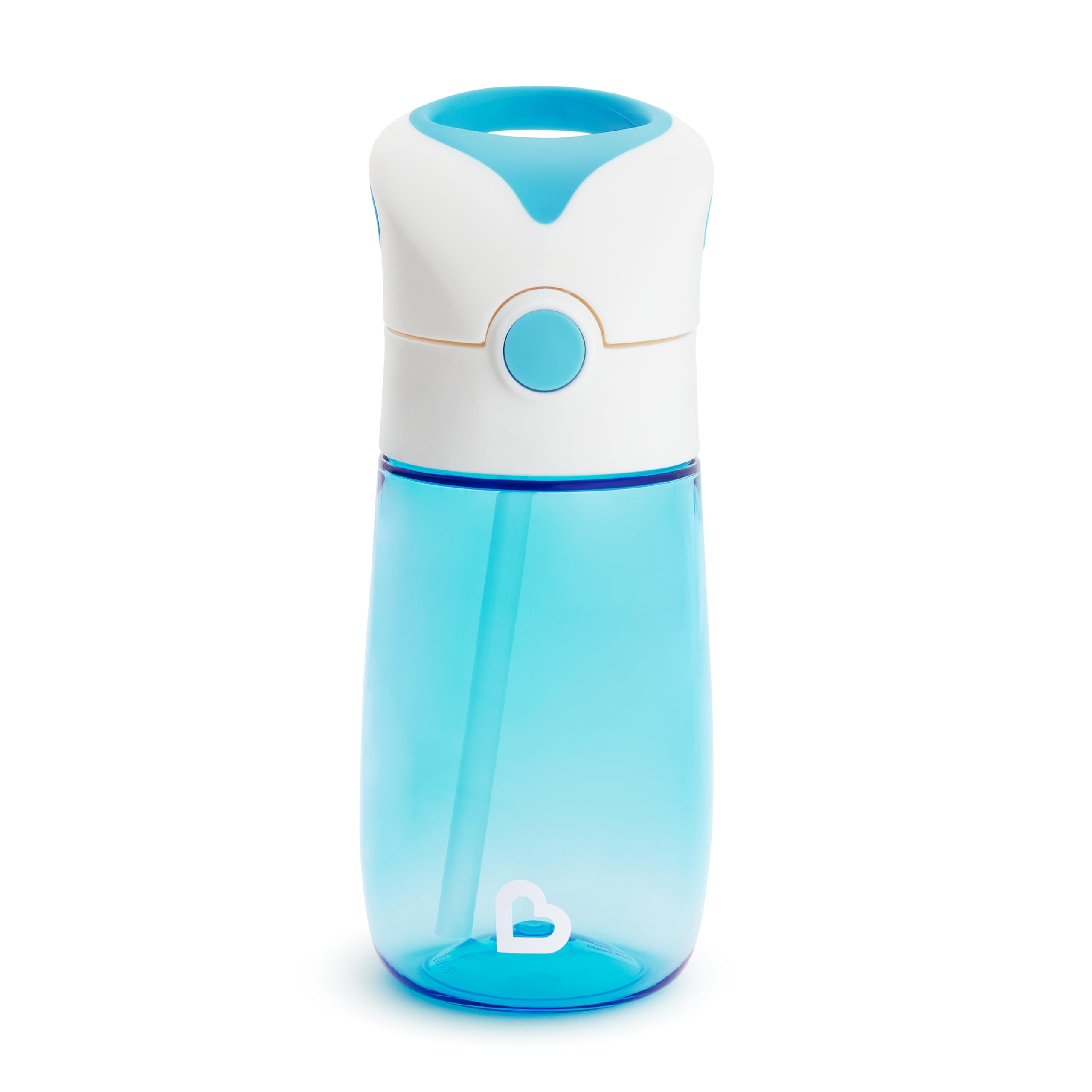 Munchkin® Flip & Go™ Toddler Sippy Cup with Straw, 12 Ounce, Ultra Durable Tritan Material, Blue