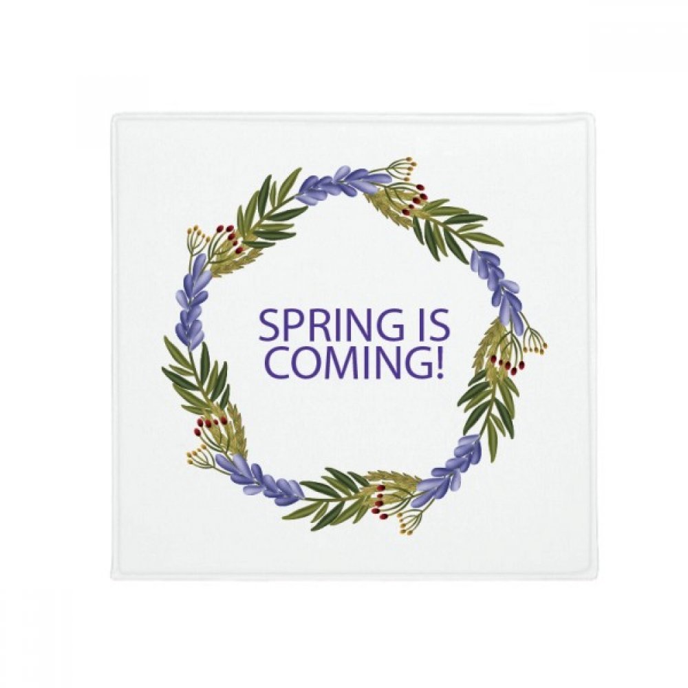 Tapis de sol antidérapant 80cm avec fleur bleue, une idée cadeau utile pour la maison