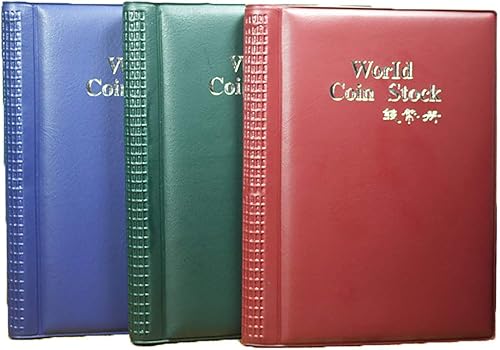 Miniatura 2 de Vilihy Colección de 120 bolsillos para monedas, álbum de almacenamiento de monedas, libro para coleccionistas, bolsillo de centavo (verde)