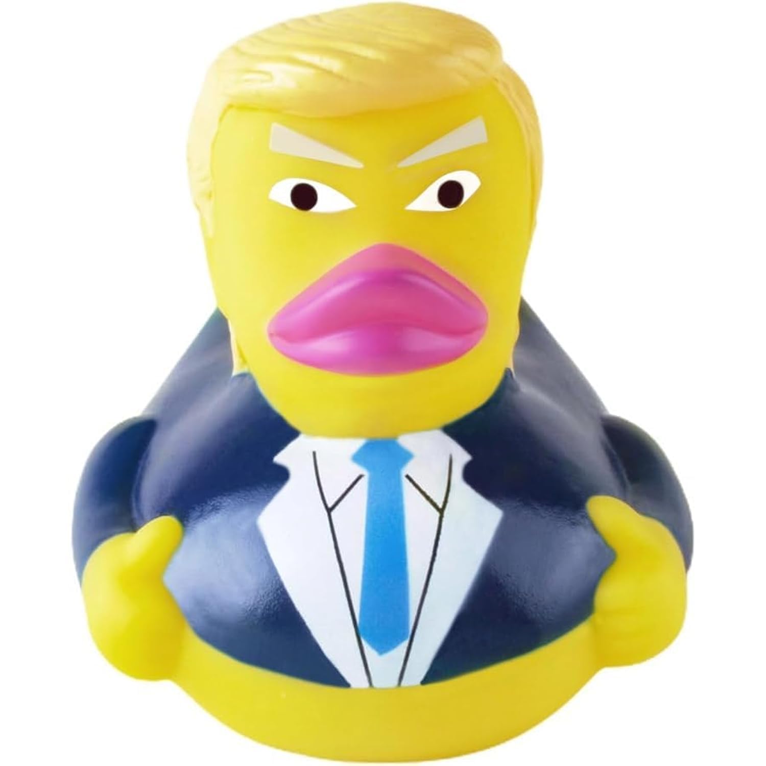 Donald Trump Rubber Ducks for Jeeps Car Dashboard, Mr President Trump Rubber Duck for Baby Shower, Kids Gag Gift, Family Party, Squeak Bath Ducks Merchandises, Birthday Gift for Kids and Father 4"