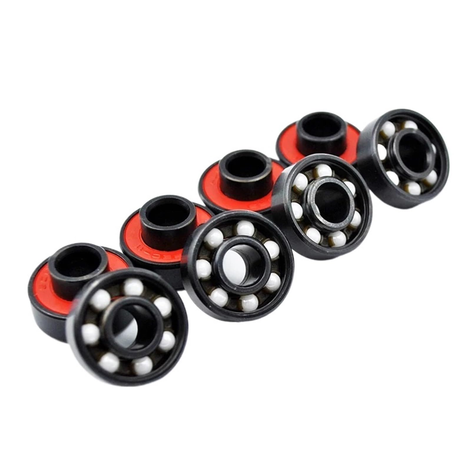 8/16 Uds 608 2RS rodamiento de bolas cerámica híbrido integrado en espaciador 8 * 22 * 7mm rodamientos ruedas for patines(8Pcs)