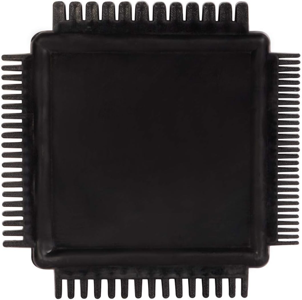 - Brush Square Combing Pattern (Texture) Design Brush for Wall- Narrow to Wide Size- Thick and Thin on 4 Sides (Black Color in Rubber PVC Material)