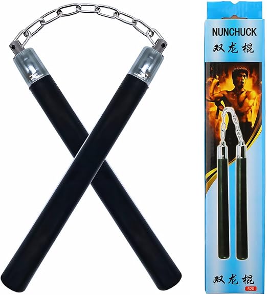 Nunchucks, Safe Solid Rubber Training Nunchucks/Nunchakus