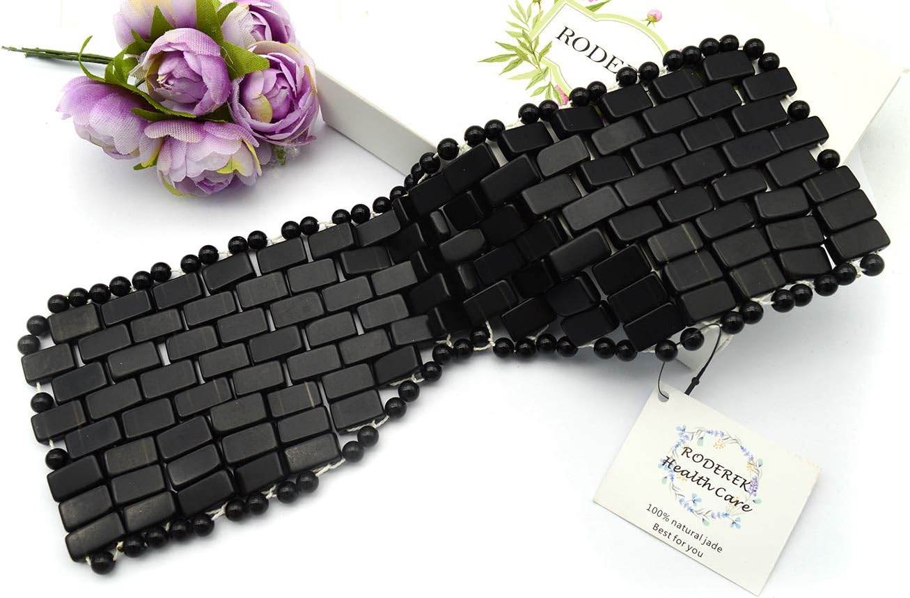 Natural Jade Mask, Anti-Aging Hot or Cold Therapy Jade Mask Which is Soothing Cooling Detoxifyin, Beauty Massage Tools for Face, Eyes and Neck (Tiger‘s Eye Jade Eye Mask)