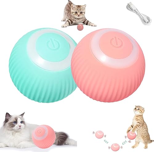Miniatura 1 de Wloom Power Ball 2.0 - Juguete para gatos Gertar, bola de gato Aiveys, bola de juguete para gatos Aiveys, bolas de zombi para juegos de gatos,