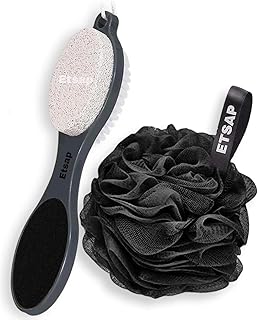 RIXTEC 4 In 1 Foot Pedicure Brush Kit Tool, Multicolor, Plastic, Foot Pedicure Brush, Cleanse and Buff, for Feet, Toes, Nails Cleaning-picture-15