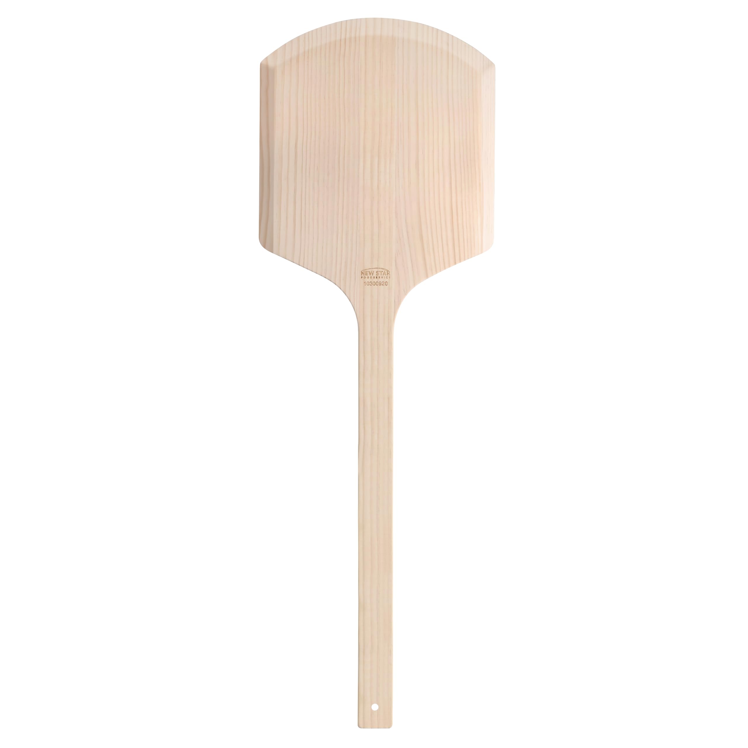 New Star Foodservice 50233 Wooden Pizza Peel, 14"L x 12"W, 36" Overall