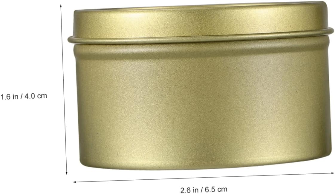 16pcs Candle Tins Screw Lids Small Storage Jars for Making Candles Versatile Containers for Cosmetics Crafts Portable Design for Easy Carrying