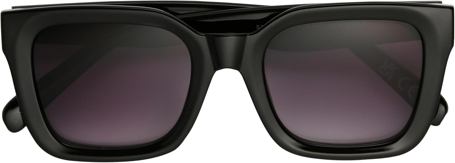 Nine West Women's Liora Sunglasses Rectangle, Black, 51mm - Image 5