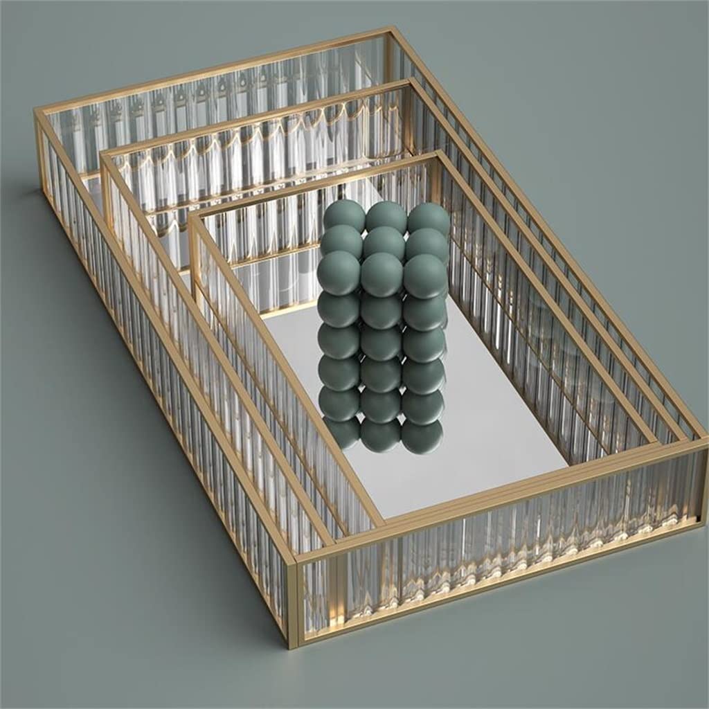 BKDFD 3 Pieces Face Tray Cosmetic Storage Box Dressing Table Coffee Table Rack Lipstick Skin Care Product Storage Box