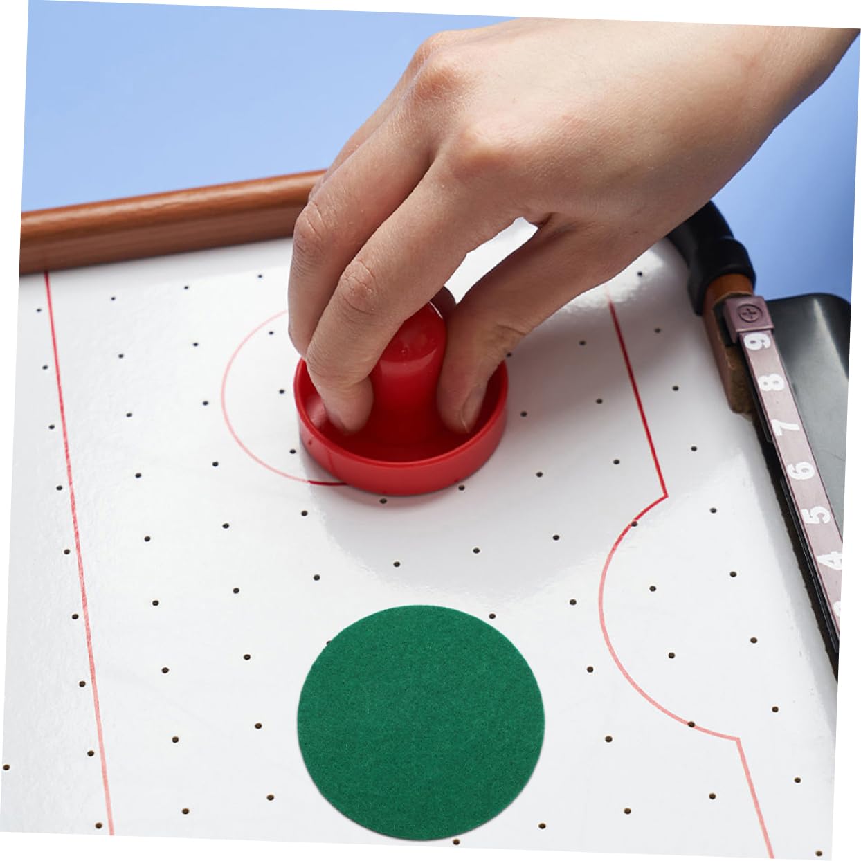 NULYLU Hockey Flannel Pads Set 8 Pack Table Hockey Pusher Patches Hockey Parts Accessories