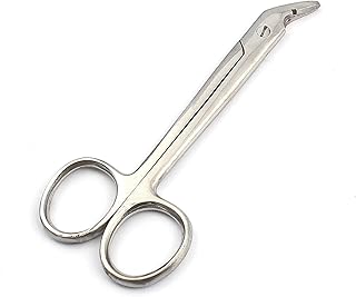 PRECISE CANADA: UNIVERSAL WIRE CUTTING SCISSORS, ANGLED, 1 SIDE SERRATED, 12CM/4.75