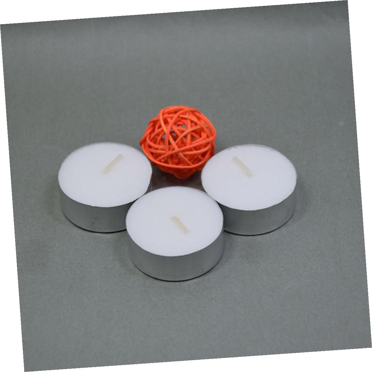 PRETYZOOM 100pcs Round Unscented Tealight Candles Lightweight Smokeless Wax and Aluminum Mini Candles for Household Use and Artistic Atmosphere Decoration