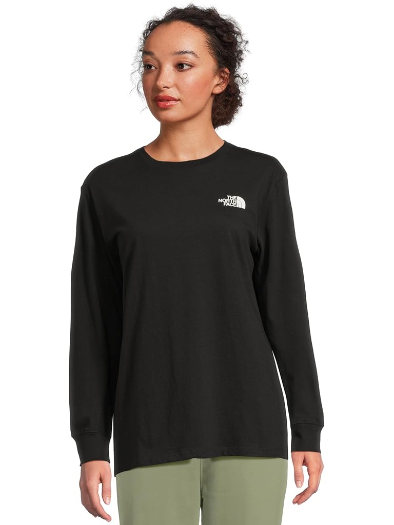 Black The North Face Evolution Floral Box NSE Long Sleeve Tee - Graphic