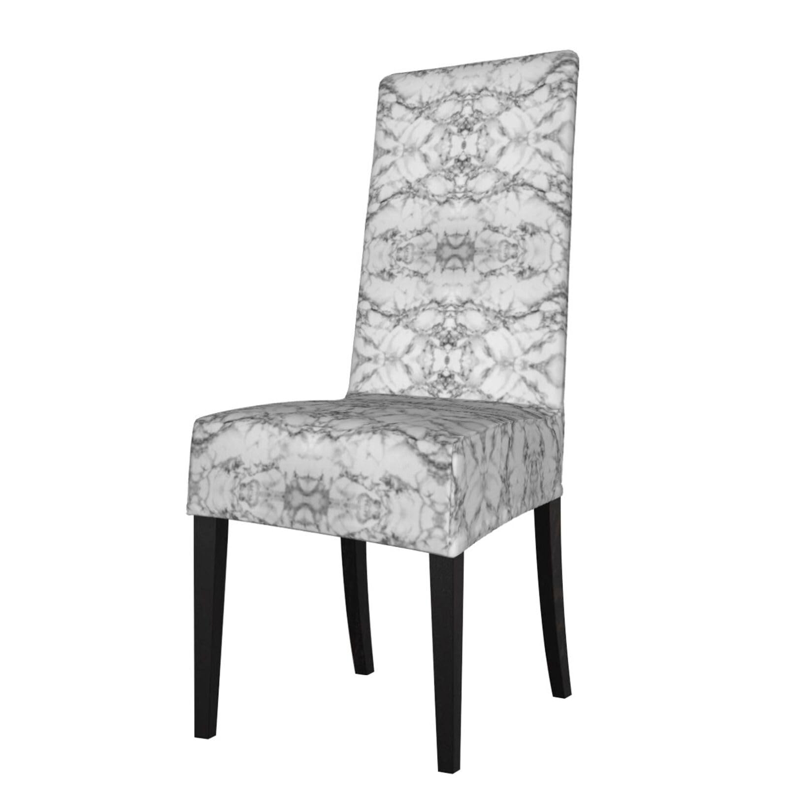Lkymoh As Picture Marble Gray, Chair Covers Stretch Chair Slipcovers For Dining Room, For Party Pet Protection Universal Fit Soft Polyester