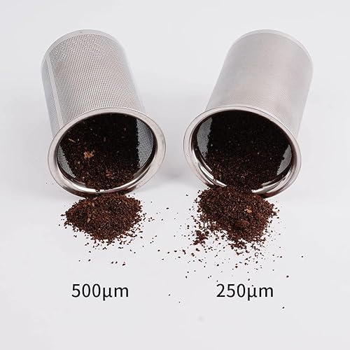 Miniatura 4 de watchget Tamiz de café - Tamiz de café en polvo de acero inoxidable de malla fina de 820.2 ft - Base antideslizante, plateado