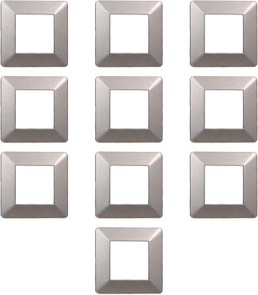 1 Placca, 4 moduli/posti, Compatibile Con Vimar Plana, colore nero nera, Placche In plastica di alta qualità, 100% compatibile con i supporti e i moduli originali - 5