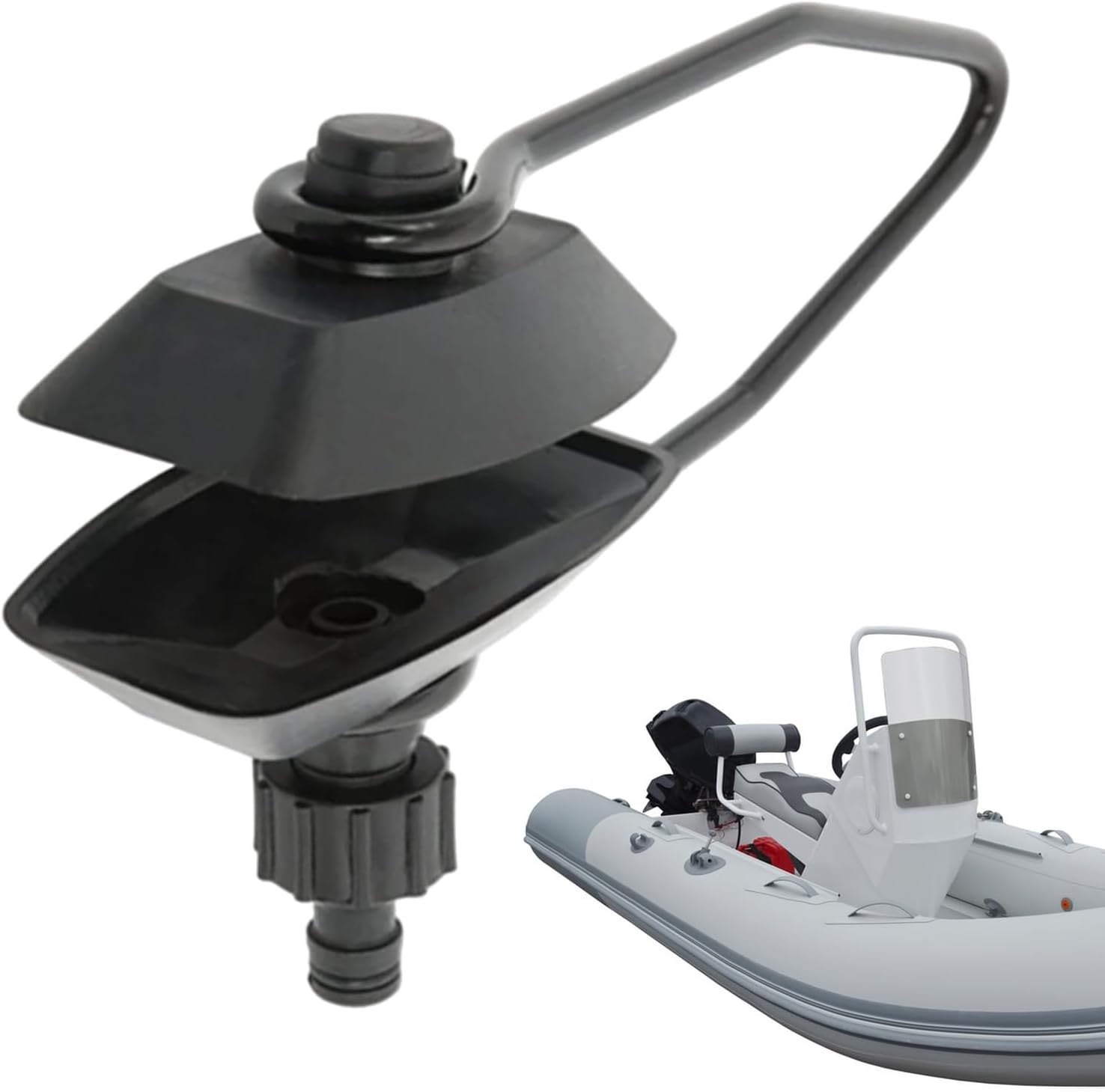 Boat Motor Flusher - Square Single Tube 34cm | Outboard & Inboard I/O Engine Flush Kit | Practical Outboarď Water Muffs Outboarď Parts for Outboard Motors Stern Drives