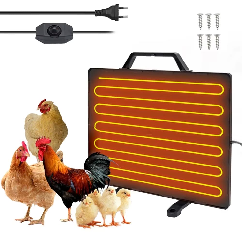 Complete Set 40 X 60 Cm Warmteplaat Drinkbak Voederautomaat Afdekking Drinkbakverwarmer
