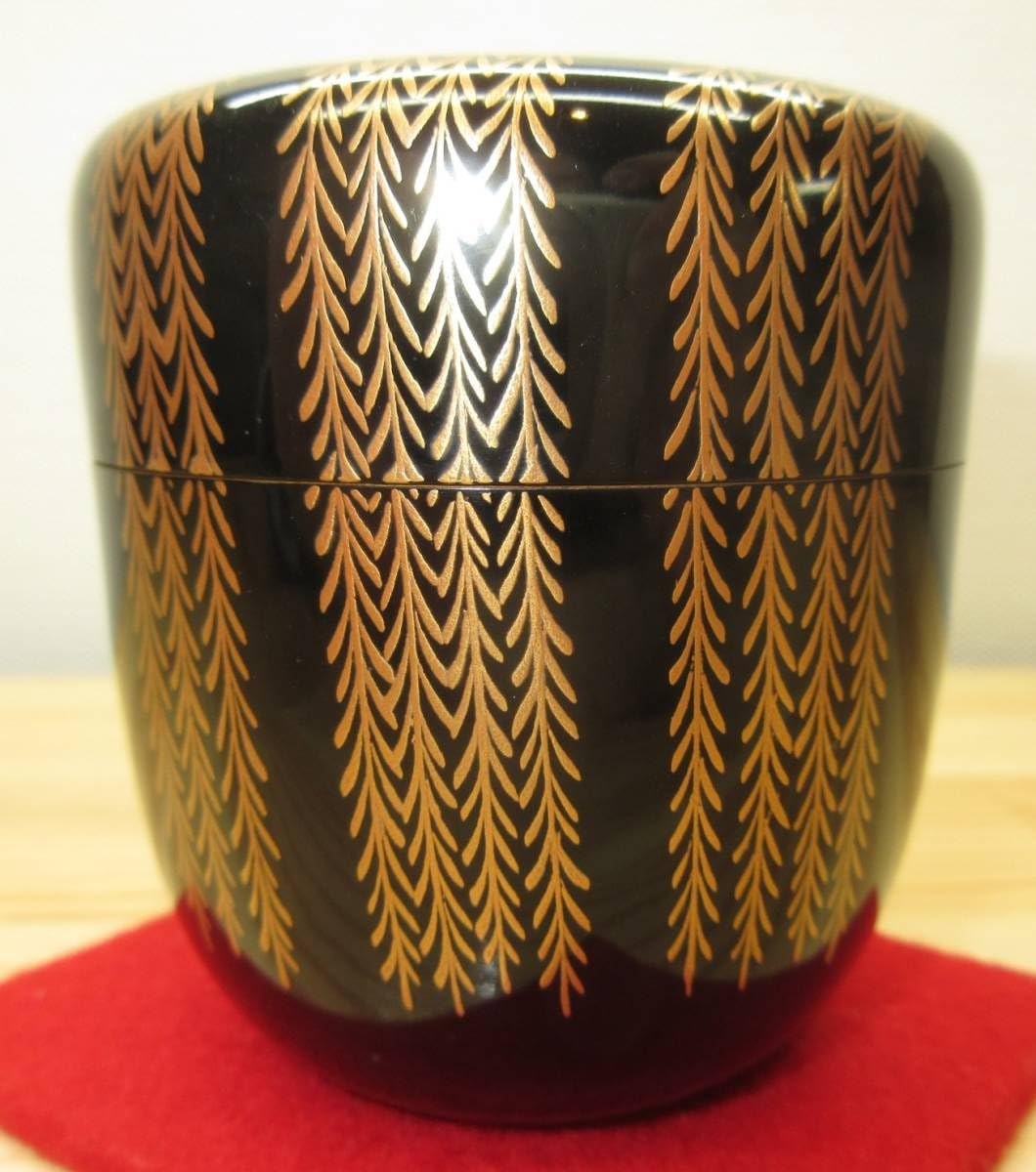 Amazon.co.jp: 茶道具棗中棗輪島塗柳蒔絵真塗木製若島宗斎共箱入り 303