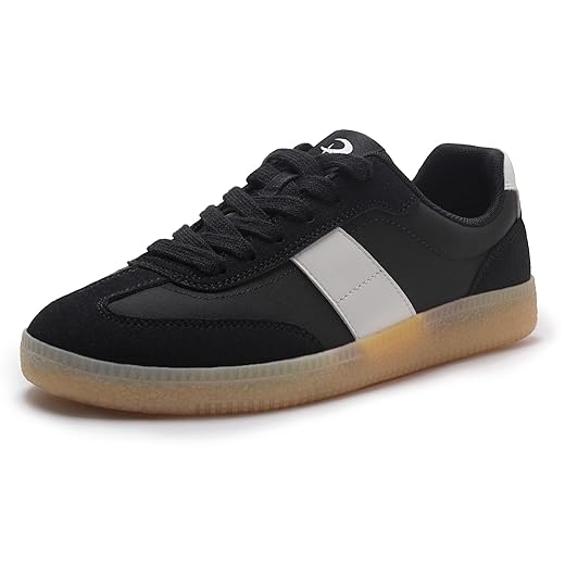 Rihero Women's Fashion Sneakers Comfortable Walking Shoes Casual Lace-Up Non Slip Sneakers